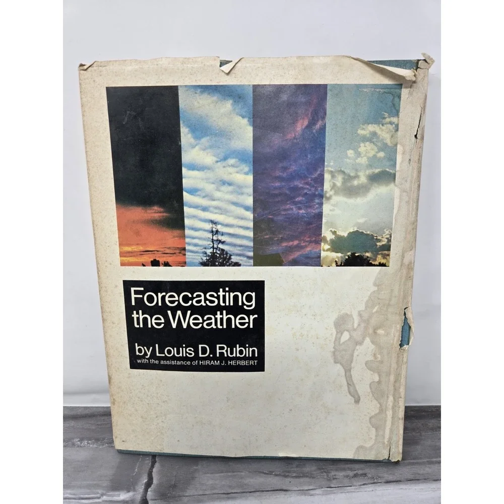 Vintage FORECASTING THE WEATHER, By Louis D Rubin -‎ Hardcover With  1970 RARE